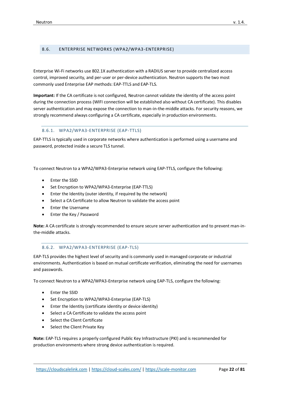 Neutron: original manual page 22