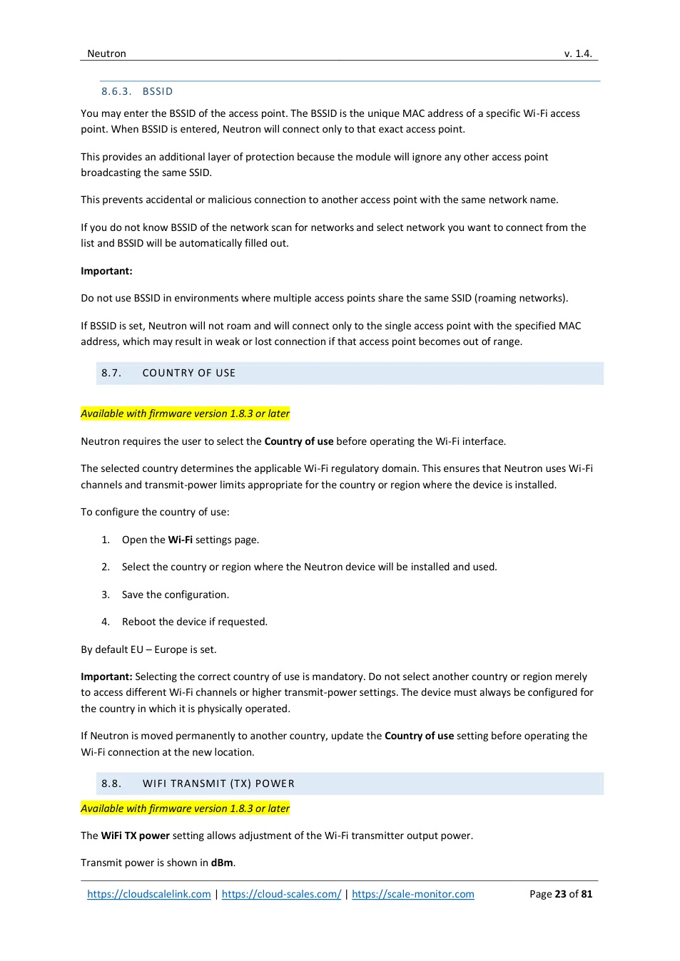 Neutron: original manual page 23
