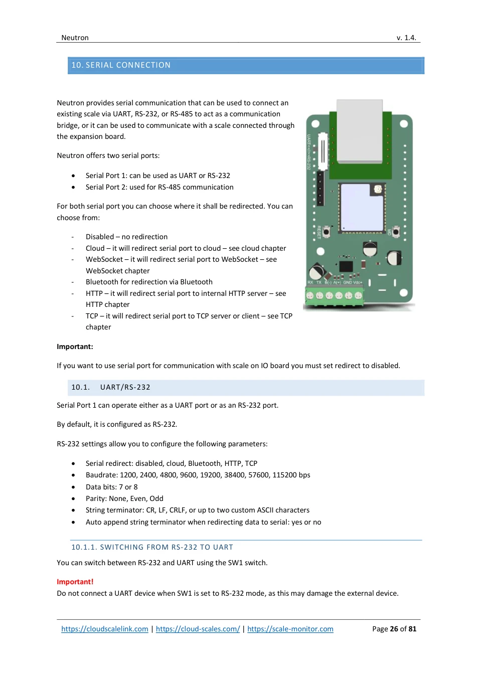 Neutron: original manual page 26