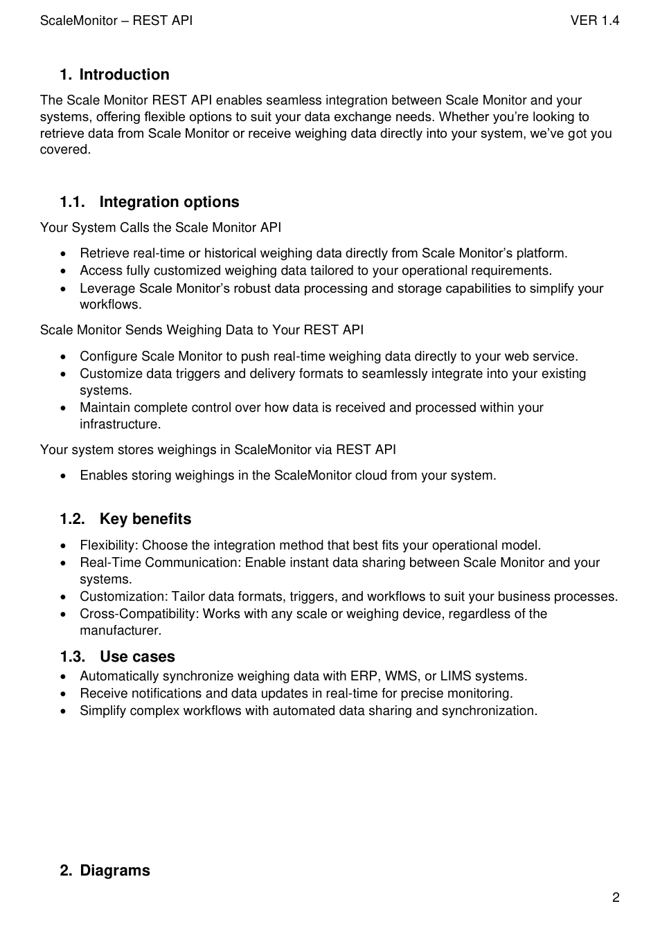 Scale Monitor REST API: original manual page 3