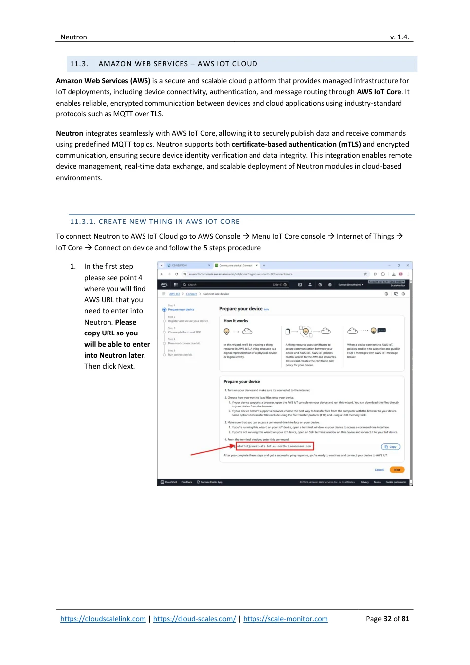 Neutron: original manual page 32
