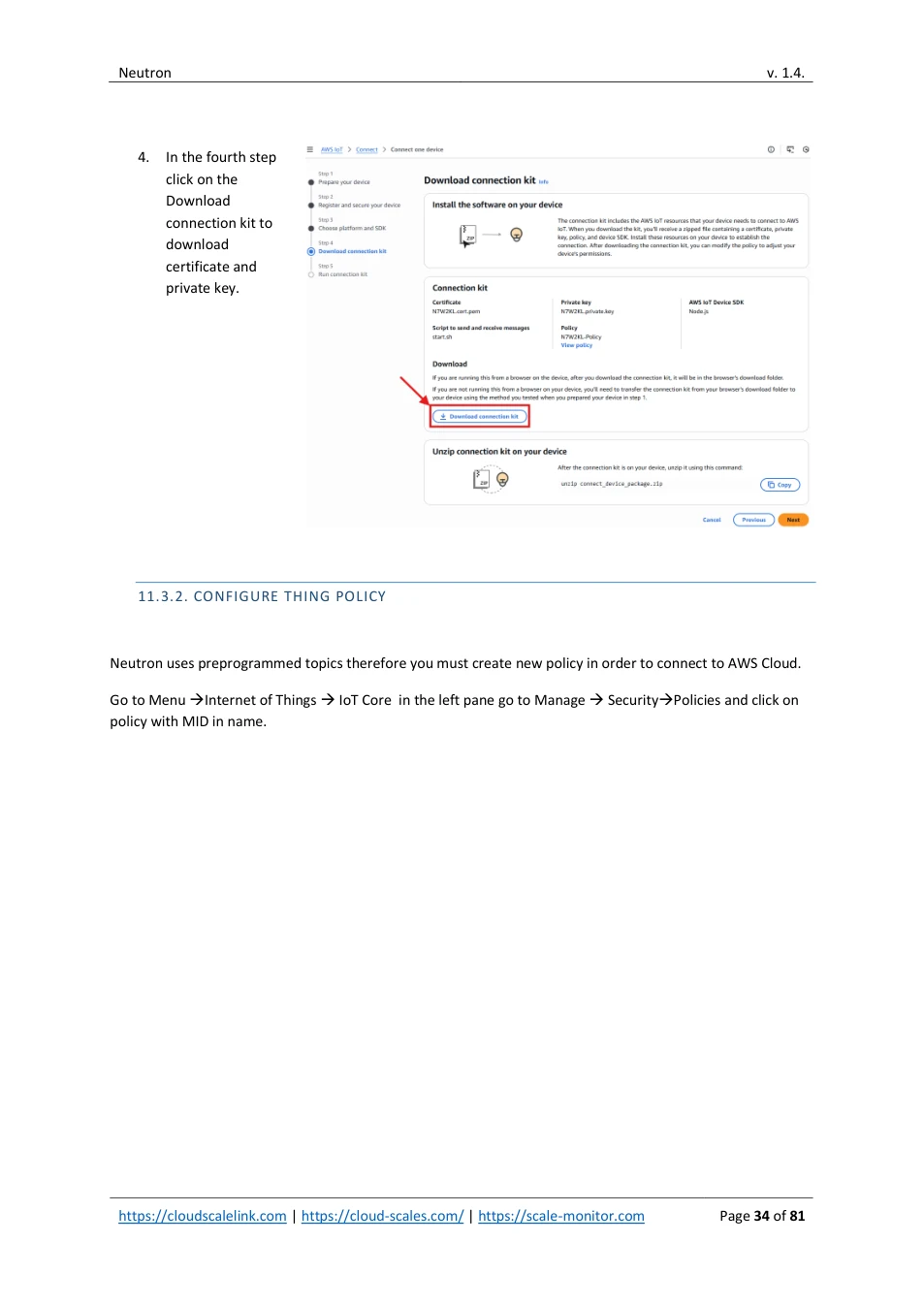 Neutron: original manual page 34