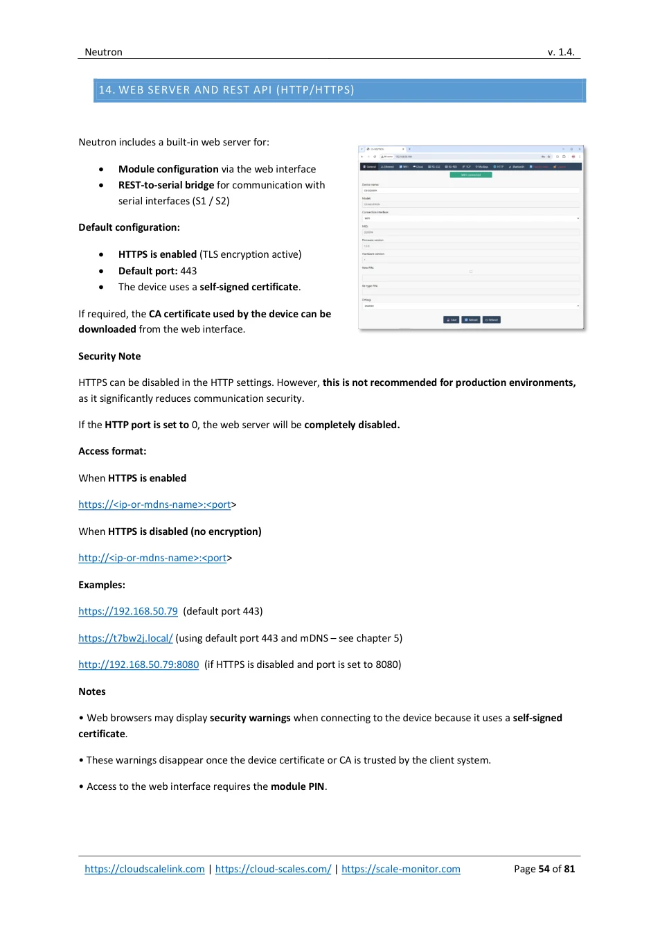 Neutron: original manual page 54