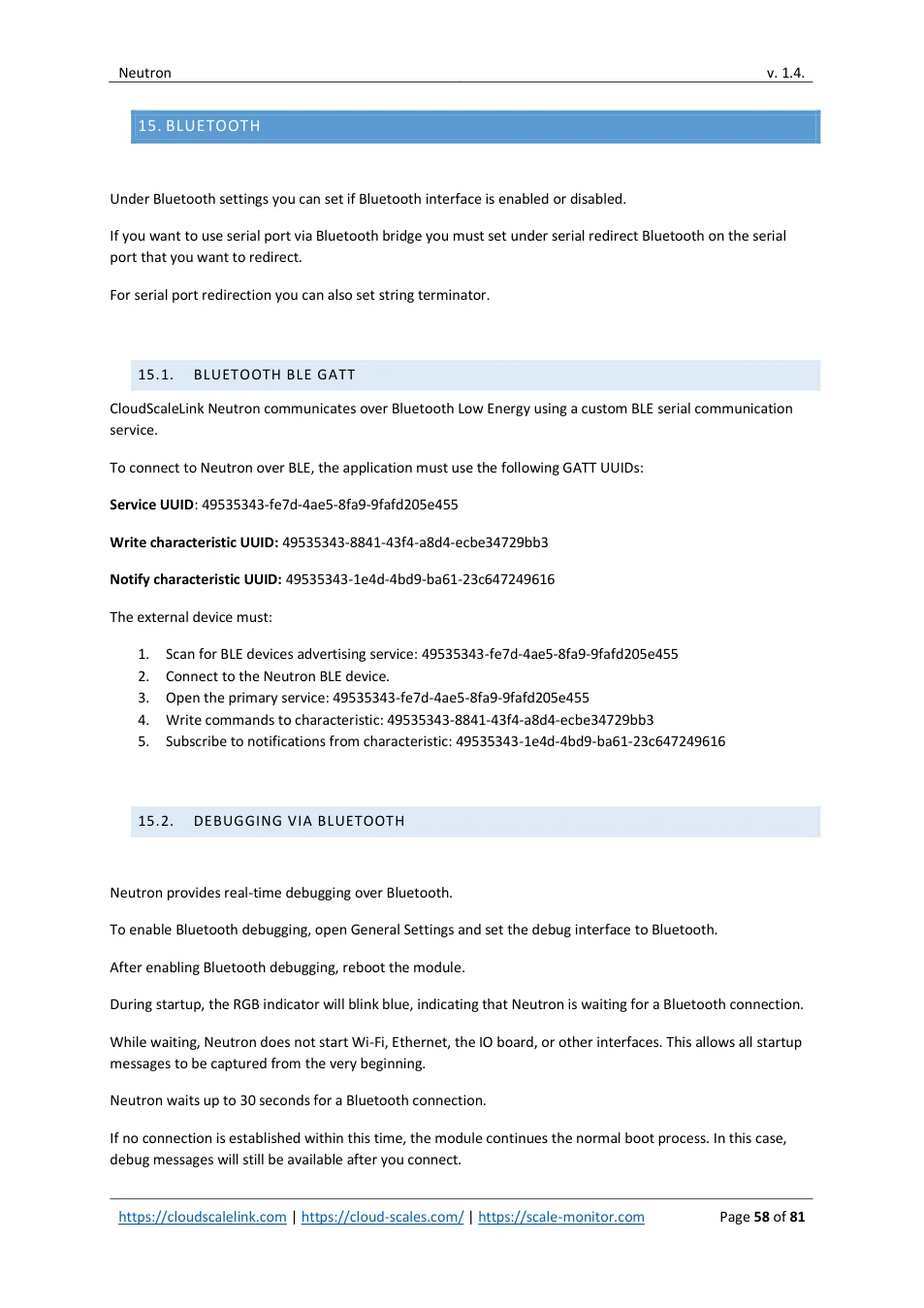 Neutron: original manual page 58