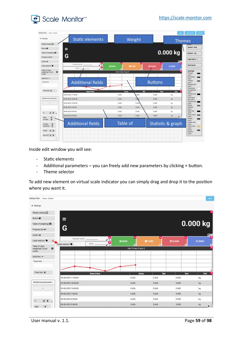 Scale Monitor: original manual page 59