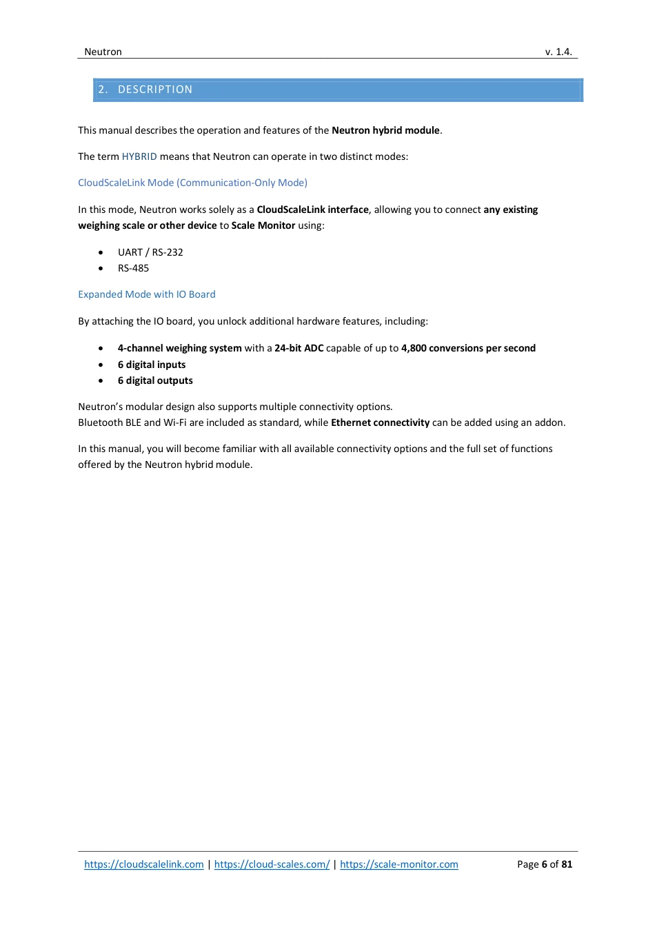 Neutron: original manual page 6