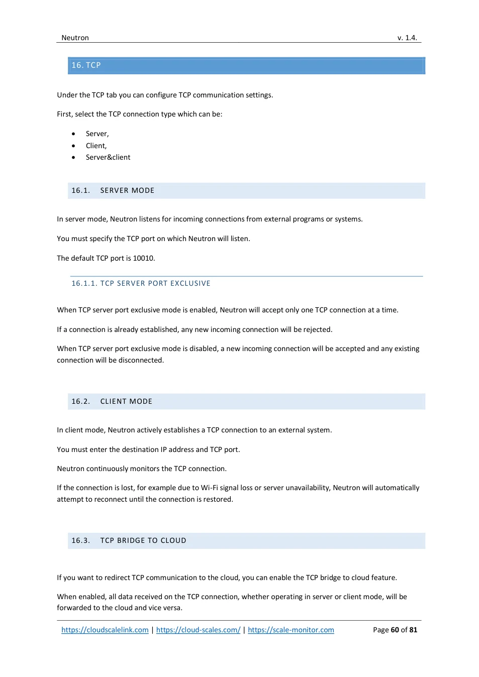 Neutron: original manual page 60