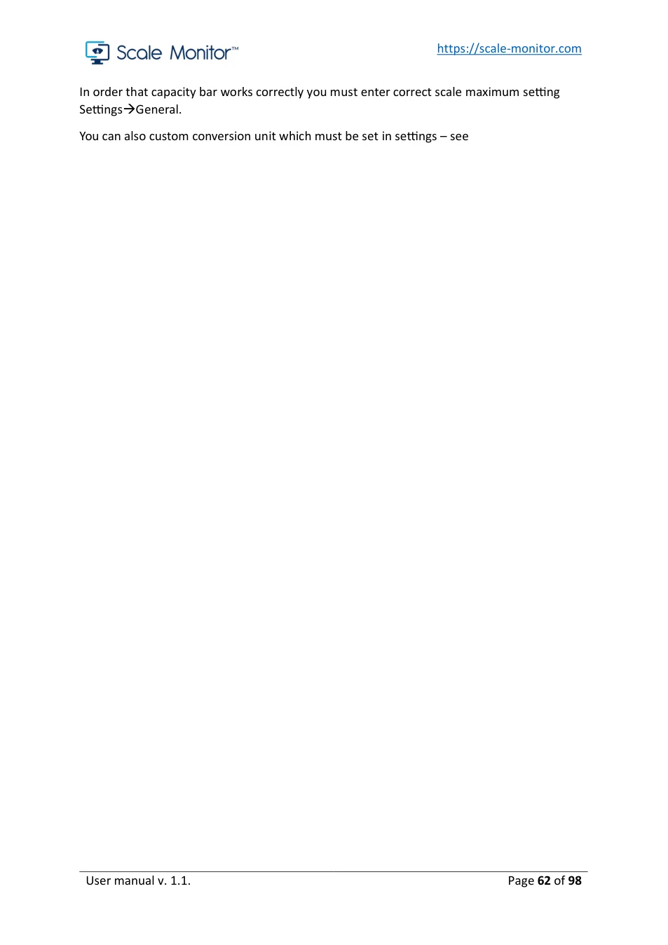 Scale Monitor: original manual page 62