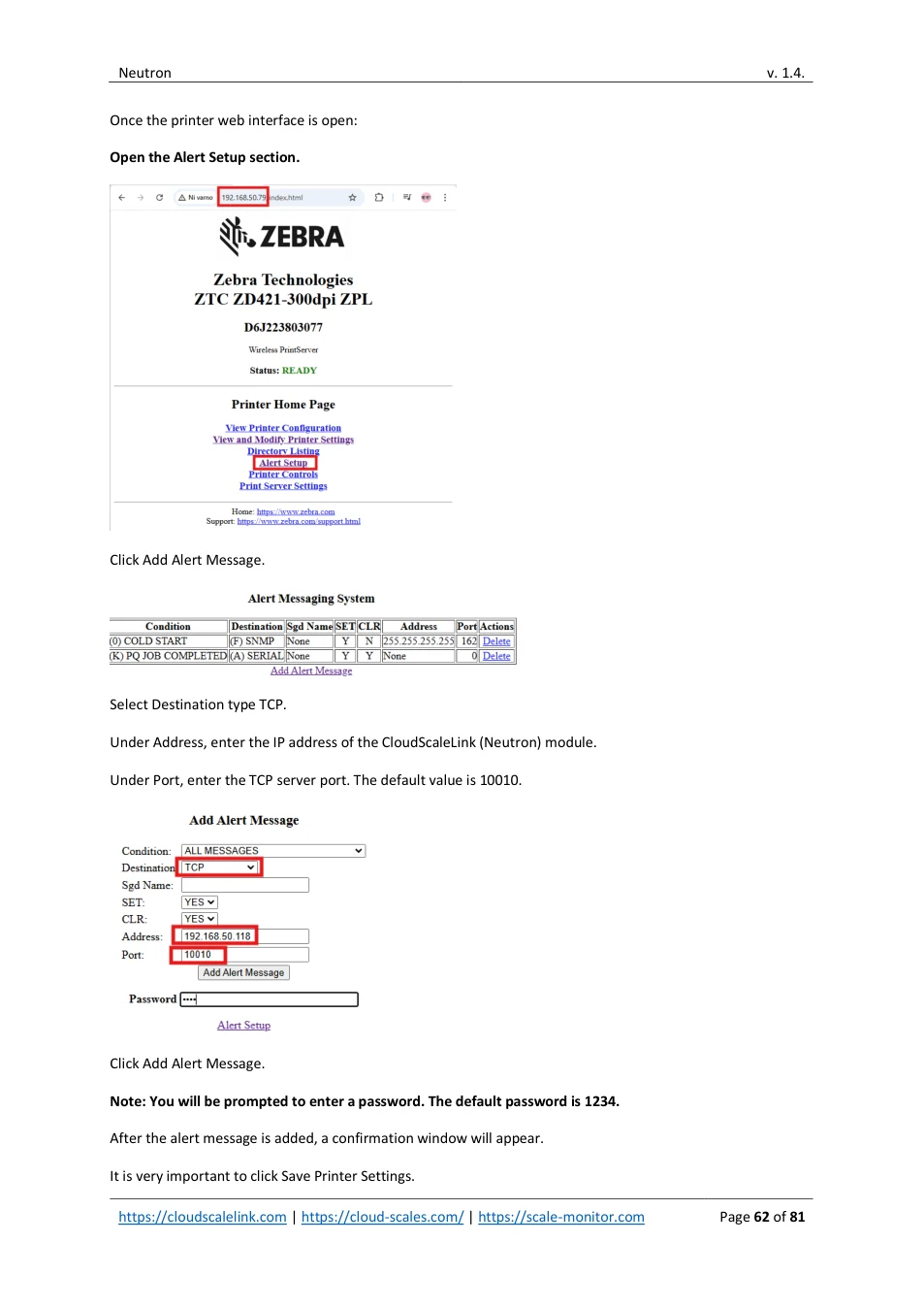 Neutron: original manual page 62