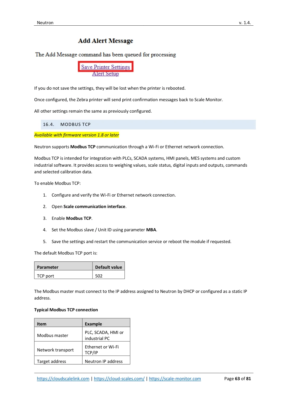 Neutron: original manual page 63