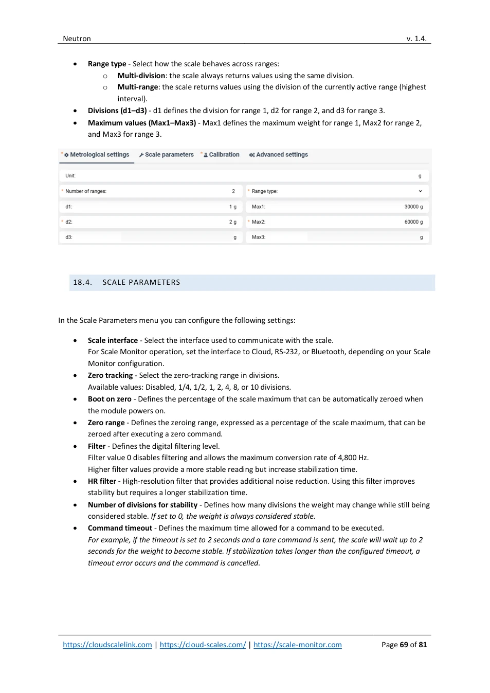 Neutron: original manual page 69