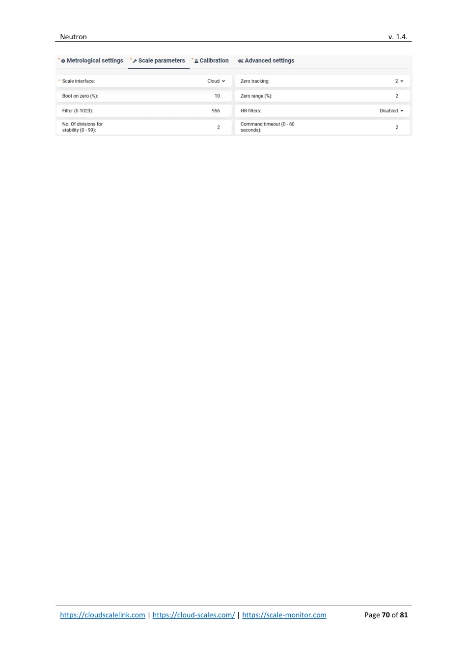 Neutron: original manual page 70