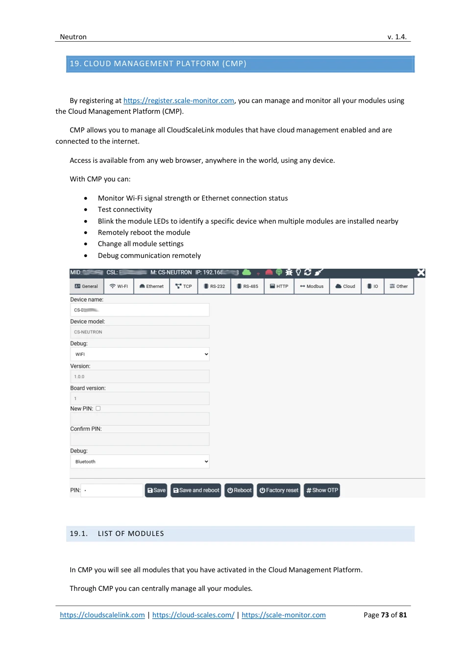 Neutron: original manual page 73