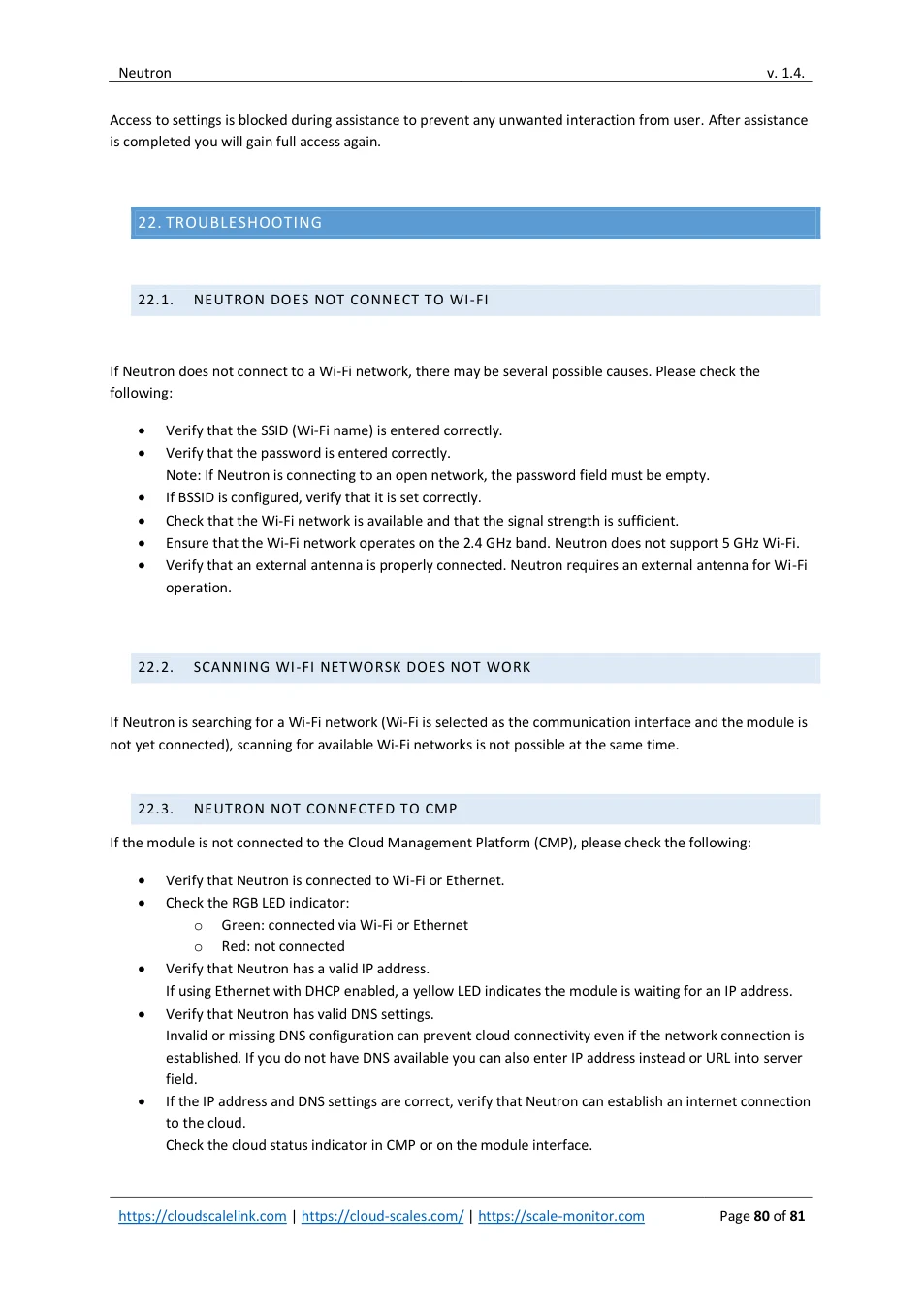 Neutron: original manual page 80