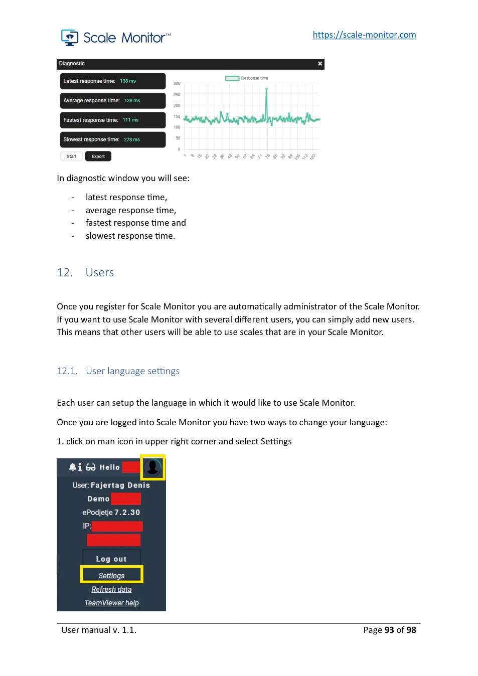 Scale Monitor: original manual page 93